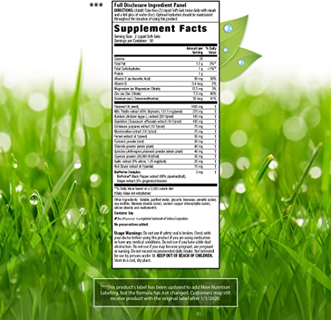 Irwin Naturals Liver Detox & Blood Refresh Powerful Herbal Whole-Body Cleanse & Detox with 540mg Milk Thistle, Dandelion, Echinacea, Turmeric & More - Antioxidant Support - 60 Liquid Softgels