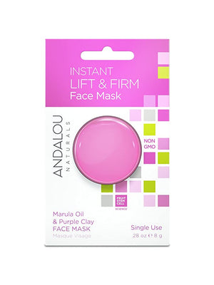 Andalou Naturals Instant Lift & Firm Marula Oil & Purple Clay Mask Pod, 0.28 Ounce