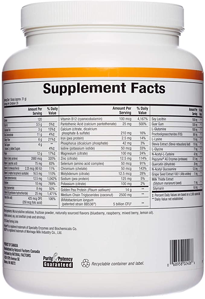 Natural Factors, RevitalX Intestinal Rejuvenation Formula, Soothing Digestive Aid Drink Mix for a Healthy Stomach and Colon, 2 lbs (28 servings)