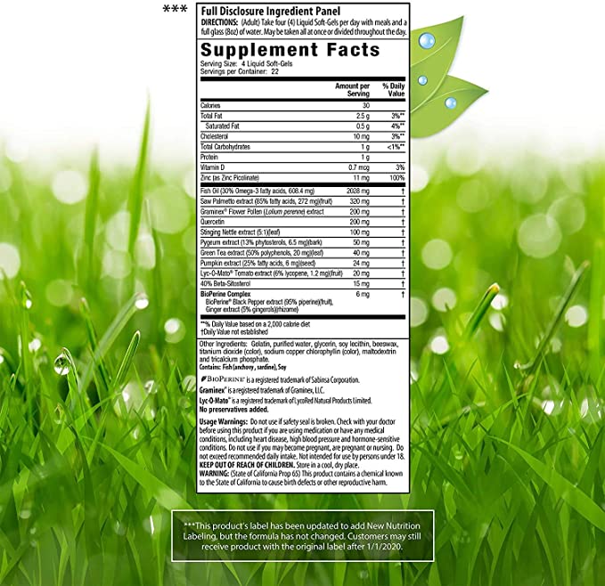 Irwin Naturals Prosta-Strong - Prostate Health Support with Saw Palmetto, Lycopene, Pumpkin Seed &amp; More - 90 Liquid Softgels