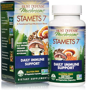Host Defense Mushrooms™ Organic Stamets 7®, 60 Vegetarian Capsules