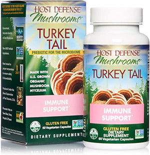 Host Defense Mushrooms™ Organic Turkey Tail, 60 Vegetarian Capsules