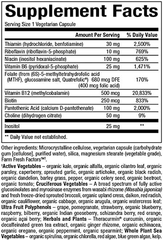 Natural Factors, BioCoenzymated Active B Complex, 60 Capsules (60 Servings)