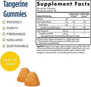 Nordic Naturals Nordic™ Omega-3 Gummies Tangerine, 120 Gummies