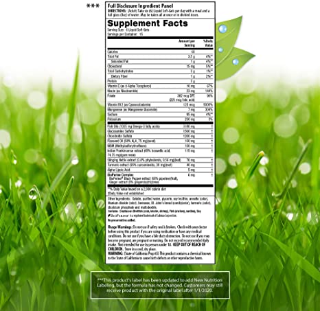 Irwin Naturals 3-in-1 Joint Formula - Powerful Joint Support Supplement with Glucosamine, Chondroitin, Turmeric &amp; Boswellia - 90 Liquid Softgels