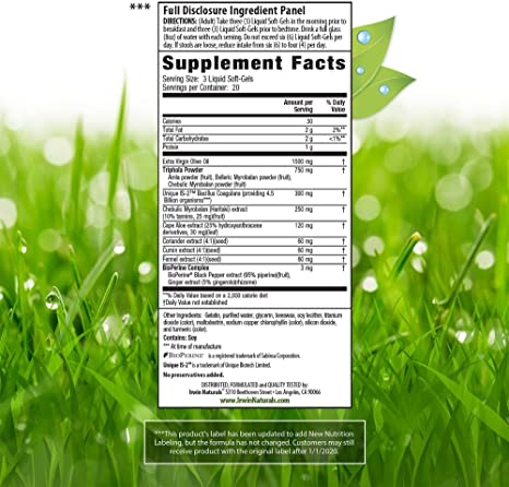 Irwin Naturals Aloe &amp; Triphala Active Cleanse + Probiotics - 60 Liquid Softgels - Natural Digestive Support - Gentle, Effective Detox + Elimination 2-Part Colon Care - Nourish + Balance