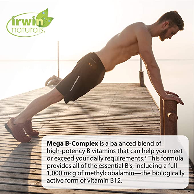 Irwin Naturals Mega B-Complex® with &quot;Quick Energy&quot; MCT&#39;s, 60 Liquid Softgels