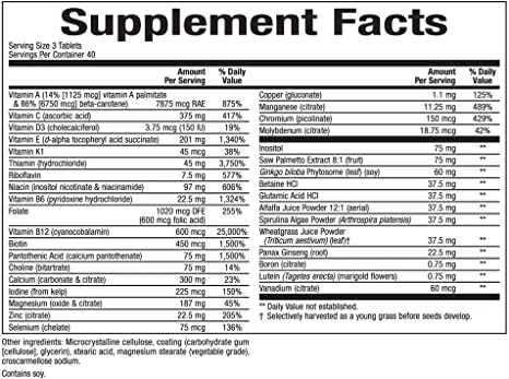 Natural Factors Men&#39;s 50 plus MultiStart™, 120 Tablets