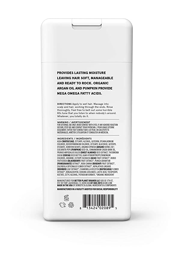 ACURE Ultra Hydrating Conditioner | 100% Vegan | Performance Driven Hair Care | Argan &amp; Pumpkin - Ultra Hydrating Moisture &amp; Omega Fatty Acids | 12 Fl oz