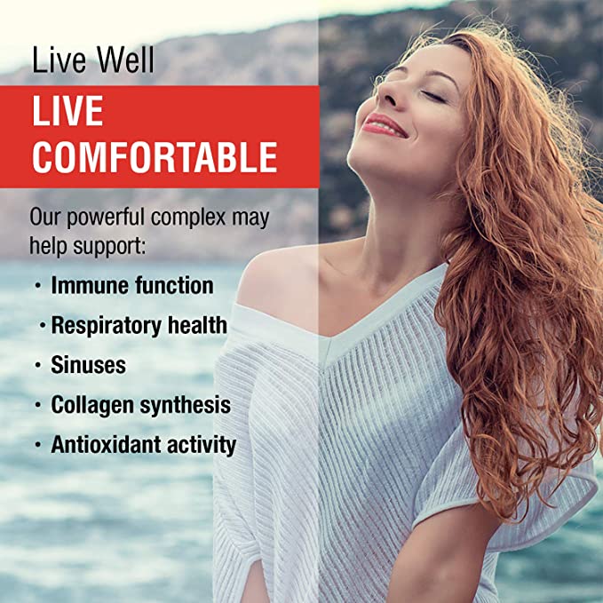 SOLARAY Quercetin with Bromelain and Vitamin C - Immune Support Supplement - Antioxidant and Heart Health Complex with Quercetin 500mg and 1235mg VIT C - Vegan, 60-Day Guarantee, 30 Serv, 60 VegCaps