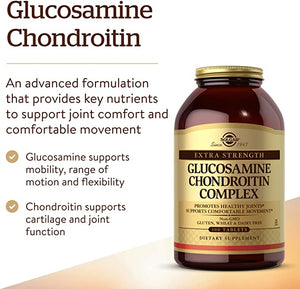 Solgar Extra Strength Glucosamine Chondroitin Complex, 300 Tablets