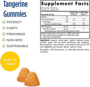 Nordic Naturals Nordic™ Omega-3 Gummies Tangerine, 82 mg, 60 Gummies