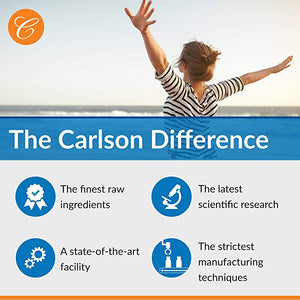 Carlson - Super Omega-3 Gems, 1200 mg Omega-3s, Cardiovascular Support, Brain Function & Vision Health, 180 soft gels