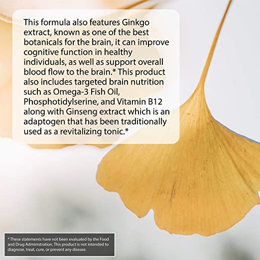 Irwin Naturals Mental Clarity Information Retention - 60 Liquid Soft-Gels - Helps Increase Attention to Detail &amp; Retain and Recall Information Faster - 30 Total Servings