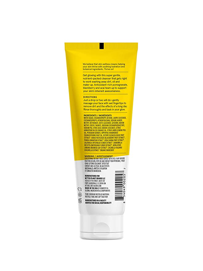 Acure Brightening Cleansing Gel, 4 fl oz