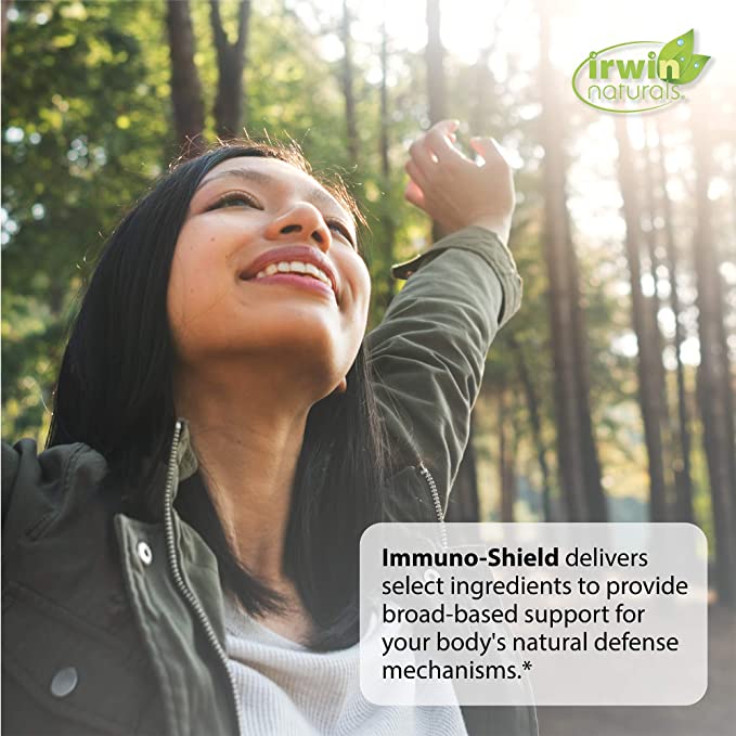 Irwin Naturals Immuno-Shield All Season Wellness - 100 Soft-Gels - Support Your Body’s Natural Defense System - 16 Servings