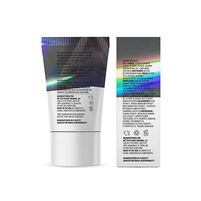 ACURE Resurfacing Dewy All Day Moisturizer | 100% Vegan | Illuminating Dewy Glow | True Unicorn Root, Glycolic Acid & Hemp Seed Oil | Omega Fatty Acids & Antioxidant Rich | All Skin Types | 1 Fl Oz