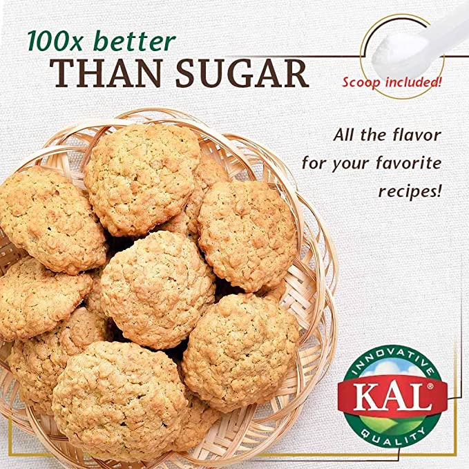 KAL Sure Stevia Extract Zero Calorie Sweetener, Low Carb, Plant Based Liquid Stevia Drops, Great Taste, Zero Sugar, Low Glycemic &amp; Perfect for a Keto Diet, 60-Day Guarantee, Approx. 775 Servings, 4oz