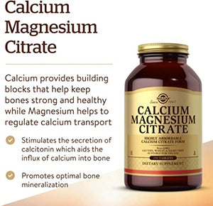 Solgar Calcium Magnesium Citrate, 250 Tablets
