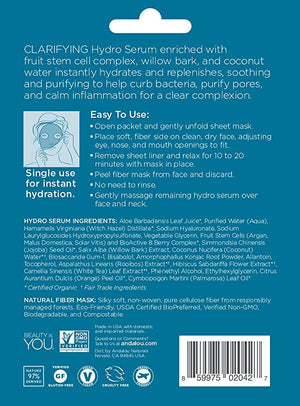 Andalou Naturals Pure Pore Hydro Serum Facial Sheet Mask, 0.6 fl oz