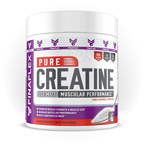 FINAFLEX Pure CREATINE, Unflavored - 10.6 oz - Promotes Muscular Strength, Size &amp; Performance - 100% Pure, Micronized Creatine Monohydrate - 60 Servings