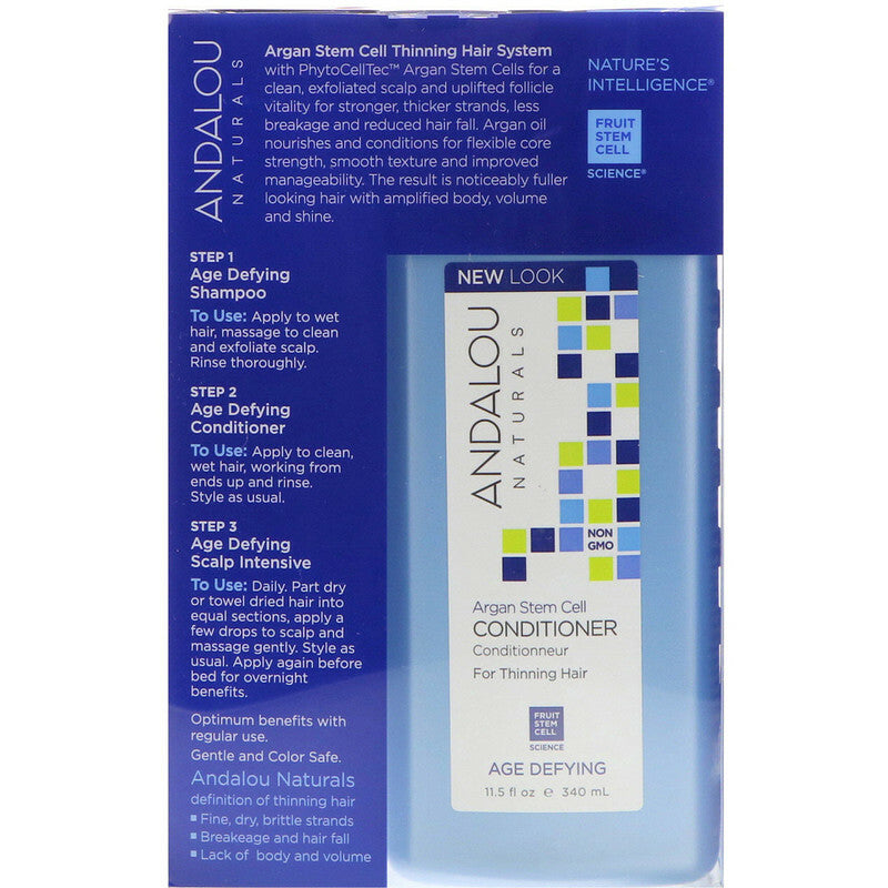 Andalou Naturals Age Defying Argan Stem Cell 3 Step System Kit, 1 Kit