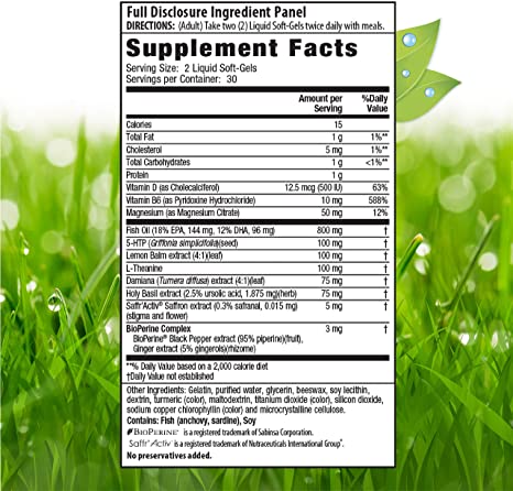 Irwin Naturals Double Potency 5-HTP Extra - 60 Liquid Soft-Gels - for Relaxation &amp; Serotonin Production - 30 Servings