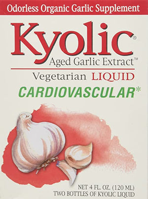 Kyolic Aged Garlic Extract Liquid, Vegetarian Cardiovascular, 4 Ounces