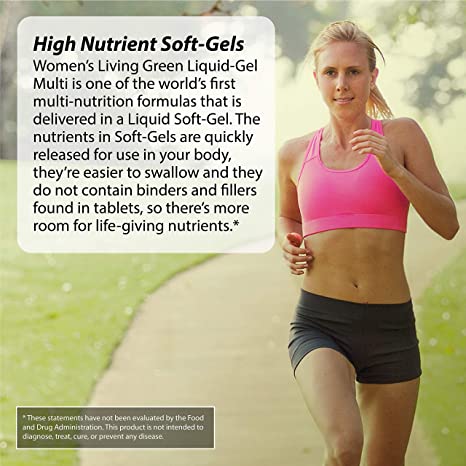 Irwin Naturals Women&#39;s Living Green Liquid-Gel Multi Vitamin - 70 Essential Nutrients, Vitamins, Wholefood Blend - Targeted Support - 120 Liquid Softgels