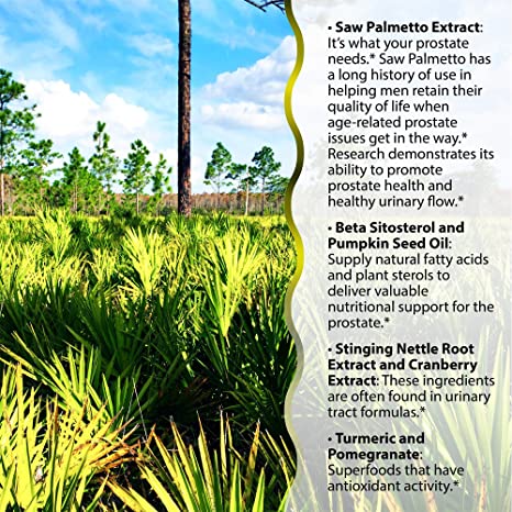 Irwin Naturals Healthy Flow Saw Palmetto with Zinc, Beta Sitosterols, Turmeric, Stinging Nettle &amp; Pumpkin Seed - Promotes Healthy Prostate &amp; Urinary Flow - Antioxidant Support - 60 Liquid Softgels