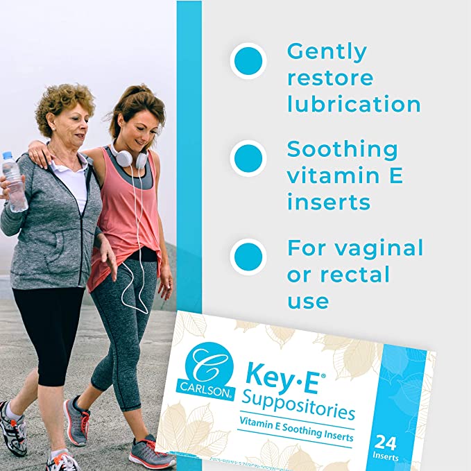 Carlson Key-E® Natural Vitamin E Suppositories, 24 Suppositories