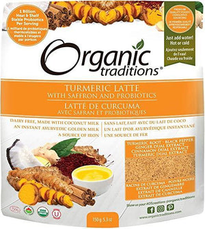 ORGANIC TRADITIONS - Organic Latte Turmeric - 5.3 oz - Discount Nutrition Store