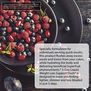 Irwin Naturals 5-Day Liquid Weight-Loss Support Flush Natural - Mixed Berry Flavor - 10 Liquid Tubes