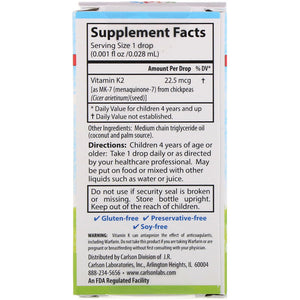 Carlson Kid's Super Daily® K2, 22.5 mg, 0.34 fl oz