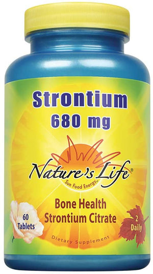 Nature's Life Strontium, 680 mg, 60 Tablets