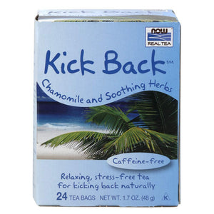 Now Foods Tea Bags, Kick Back, 24 Box