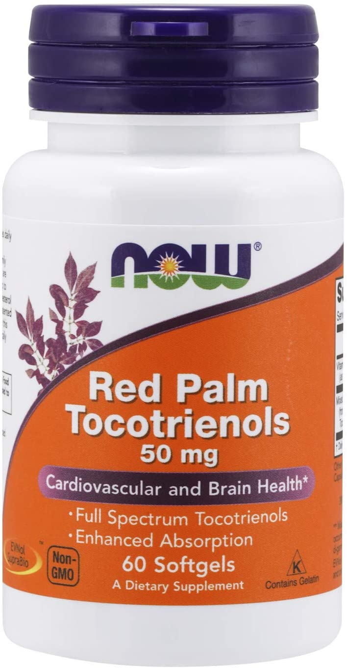 NOW Foods Red Palm Tocotrienols, 50 mg, 60 Softgels
