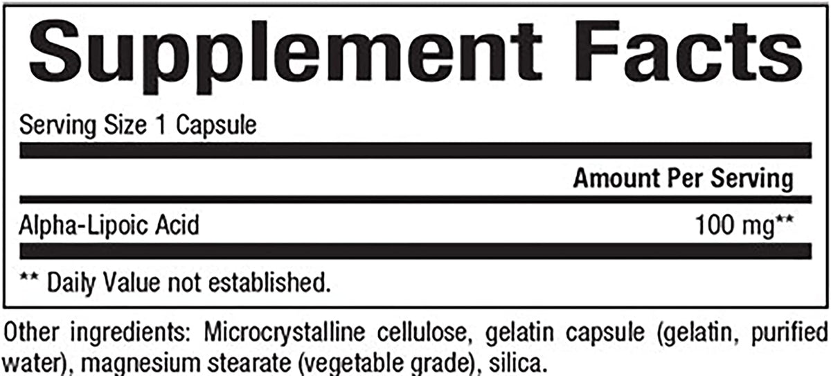 Natural Factors Alpha-Lipoic Acid, 100 mg, 120 Capsules