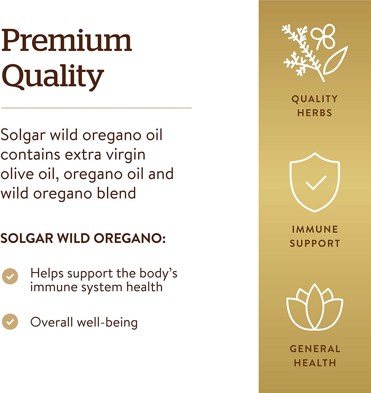 Solgar Wild Oregano Oil, 60 Softgels - Concentrate - Immune Support - Non GMO, Gluten Free, Dairy Free - 60 Servings