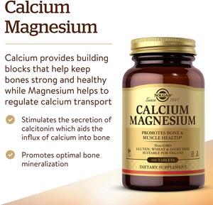 Solgar Calcium Magnesium, 250 Tablets