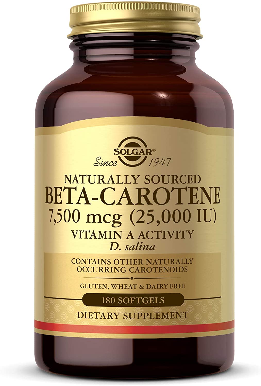Solgar Oceanic Beta-Carotene, 25000 IU, 180 Softgels