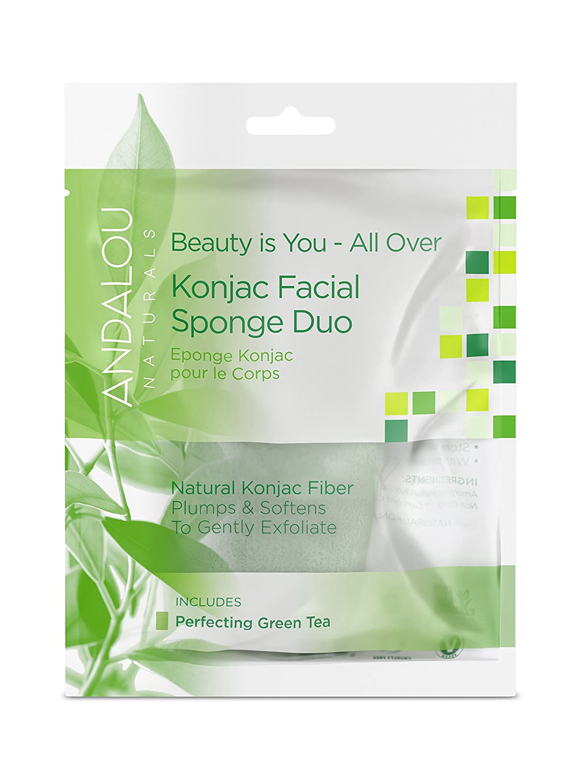 Andalou Naturals All-Over Konjac Body Sponge, 1 Count