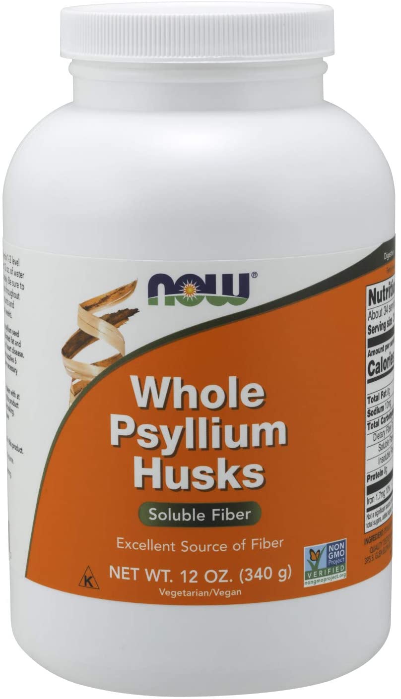 NOW Whole Psyllium Husks, 12 oz