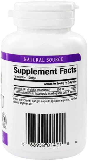 Natural Factors - Vitamin E Mixed 400 IU, Antioxidant Support for Cellular Integrity, 90 Soft Gels