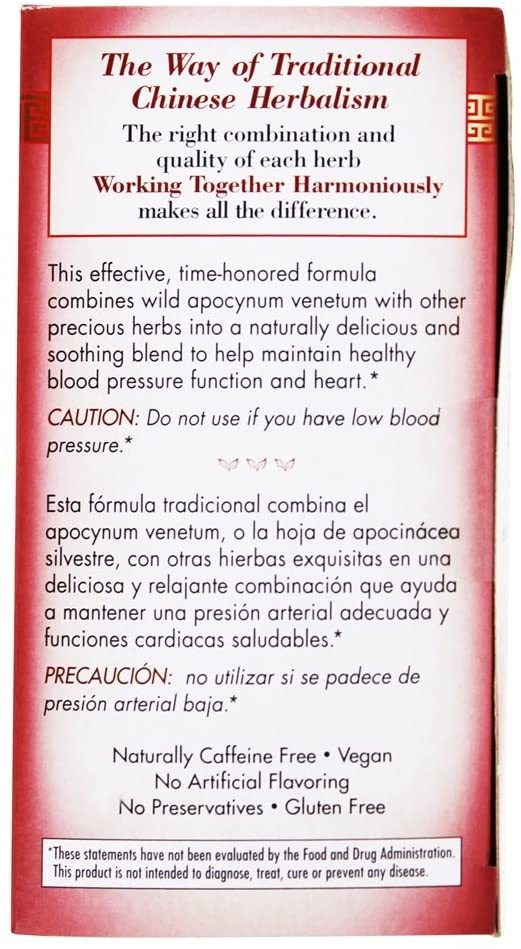 Bravo Tea Blood Pressure Herbal Tea, 20 Tea Bags