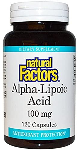 Natural Factors Alpha-Lipoic Acid, 100 mg, 120 Capsules