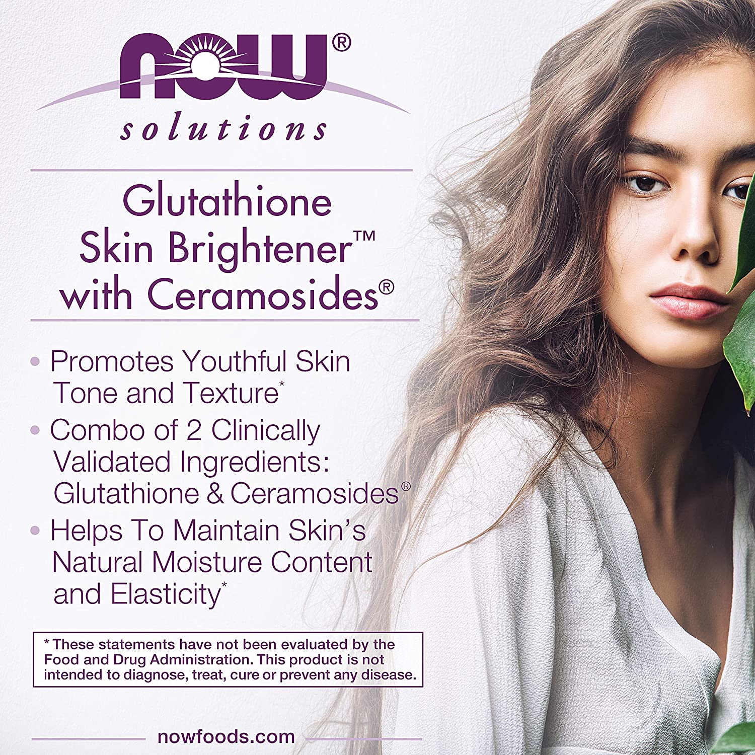 NOW Foods Solutions, Glutathione Skin Brightener with Ceramosides, Mo - Discount Nutrition Store NOW Foods Solutions, Glutathione Skin Brightener with Ceramosides, Mo - Discount Nutrition Store