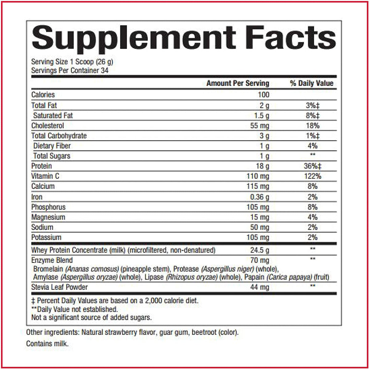 Natural Factors Whey Factors® Natural Strawberry, 2 lbs