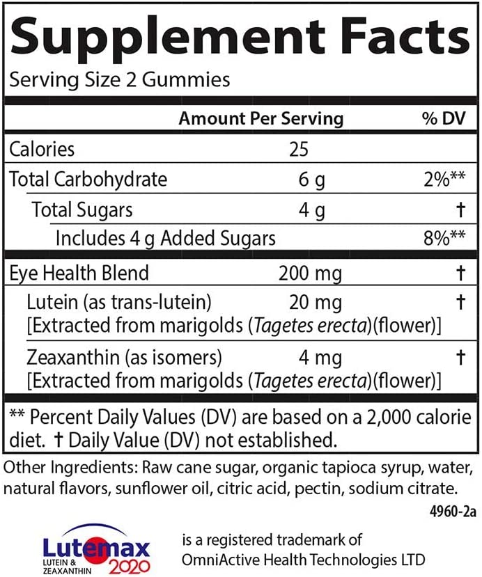 Lutein Gummies 46 veg gummies