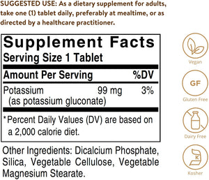 Solgar Potassium, 100 Tablets